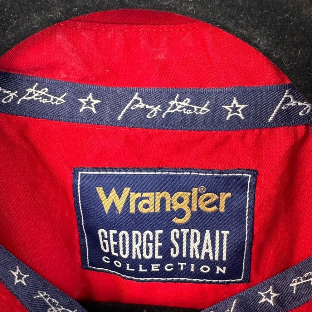 Wrangler George Strait Collection‎ Button Down Shirt XXL Mens Red